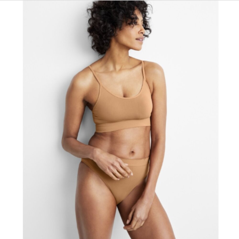 State of Day Women's Seamless Bralette, Foxy Brown, NWT